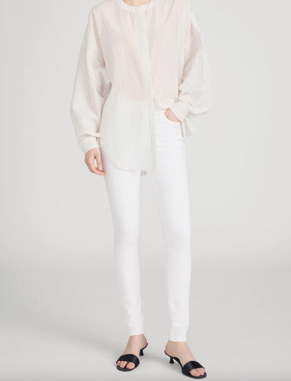 Frame Size 31 NWT Le High Skinny White Jeans